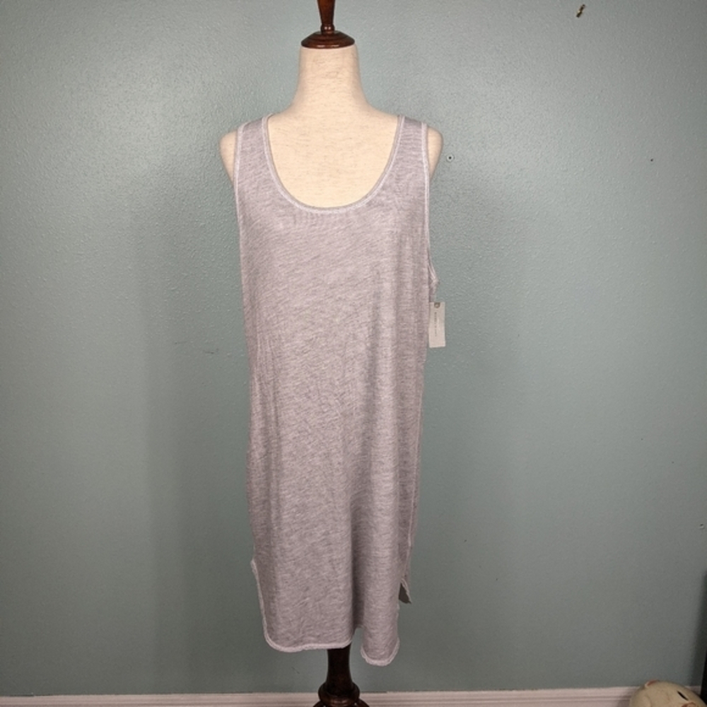 NWT Anthro Three Dots grey bathing suit cover XLP